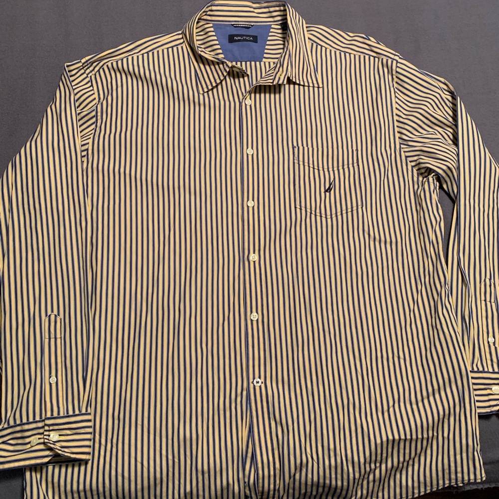 NAUTICA Long Sleeve Casual dress shirt